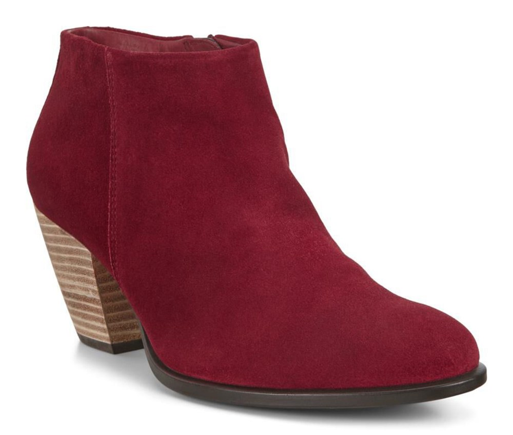 Botas Mujer - ECCO Shape 55 Western - Rojos - YNS813964